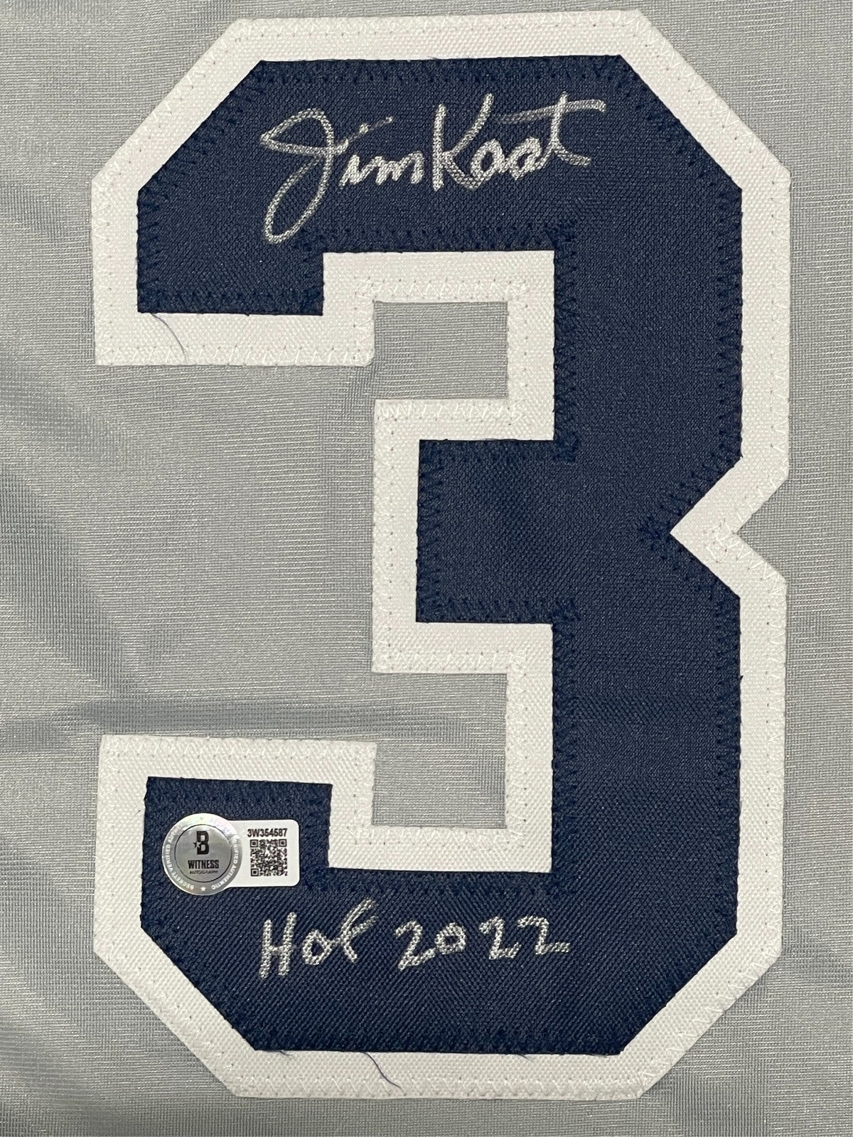Jim Kaat Signed NY Yankees Custom Jersey w/ HOF 2022 Beckett Witness BAS COA1