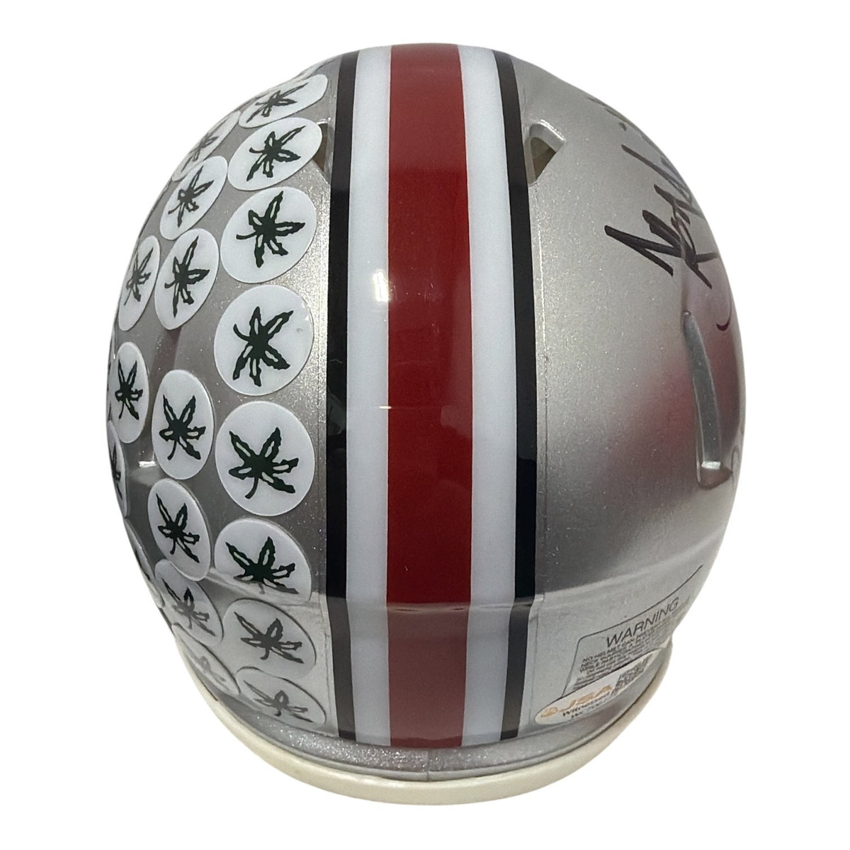 Troy Smith Signed Ohio State Mini Helmet w/ 2006 Heisman JSA Witness COA2