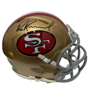 Bill Romanowski Signed San Francisco 49ers TB Mini Helmet Beckett Wit BAS COA0