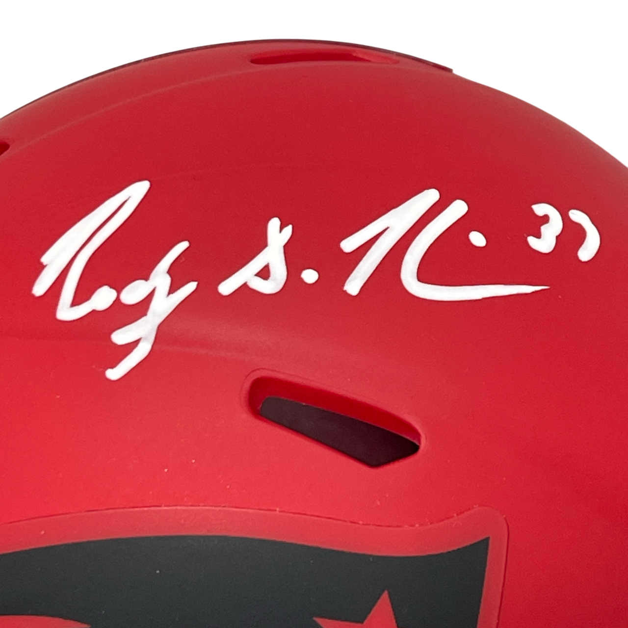 Rodney Harrison Signed New England Patriots Rave Mini Helmet Beckett Wit BAS COA1