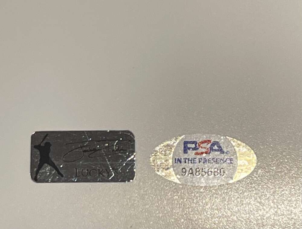 Jonathan India Signed Auto 16x20 Photo Spotlight Standing PSA COA 2022 NL ROY2