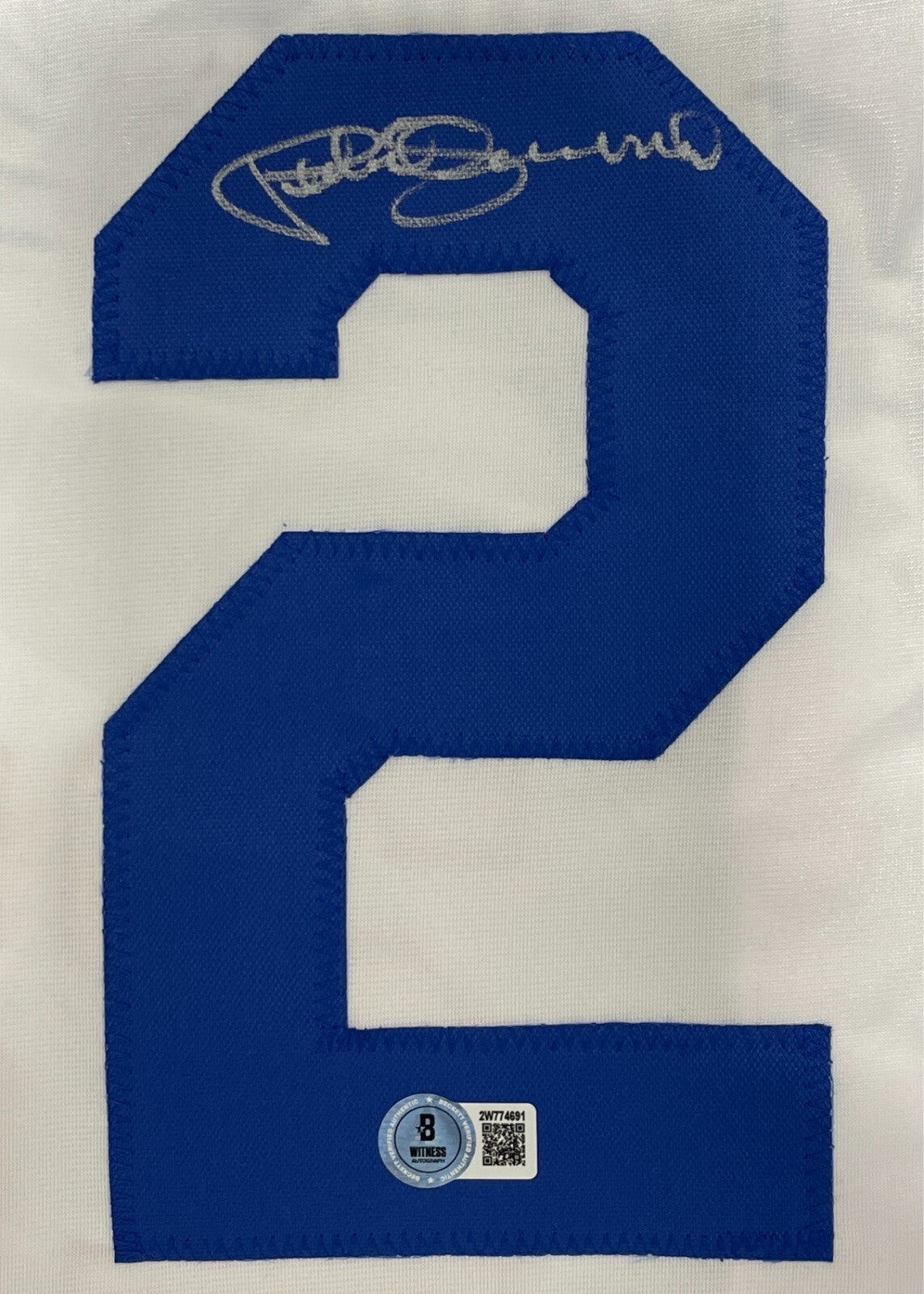 Pedro Guerrero Signed Los Angeles Dodgers Custom Jersey Beckett Witness BAS COA1