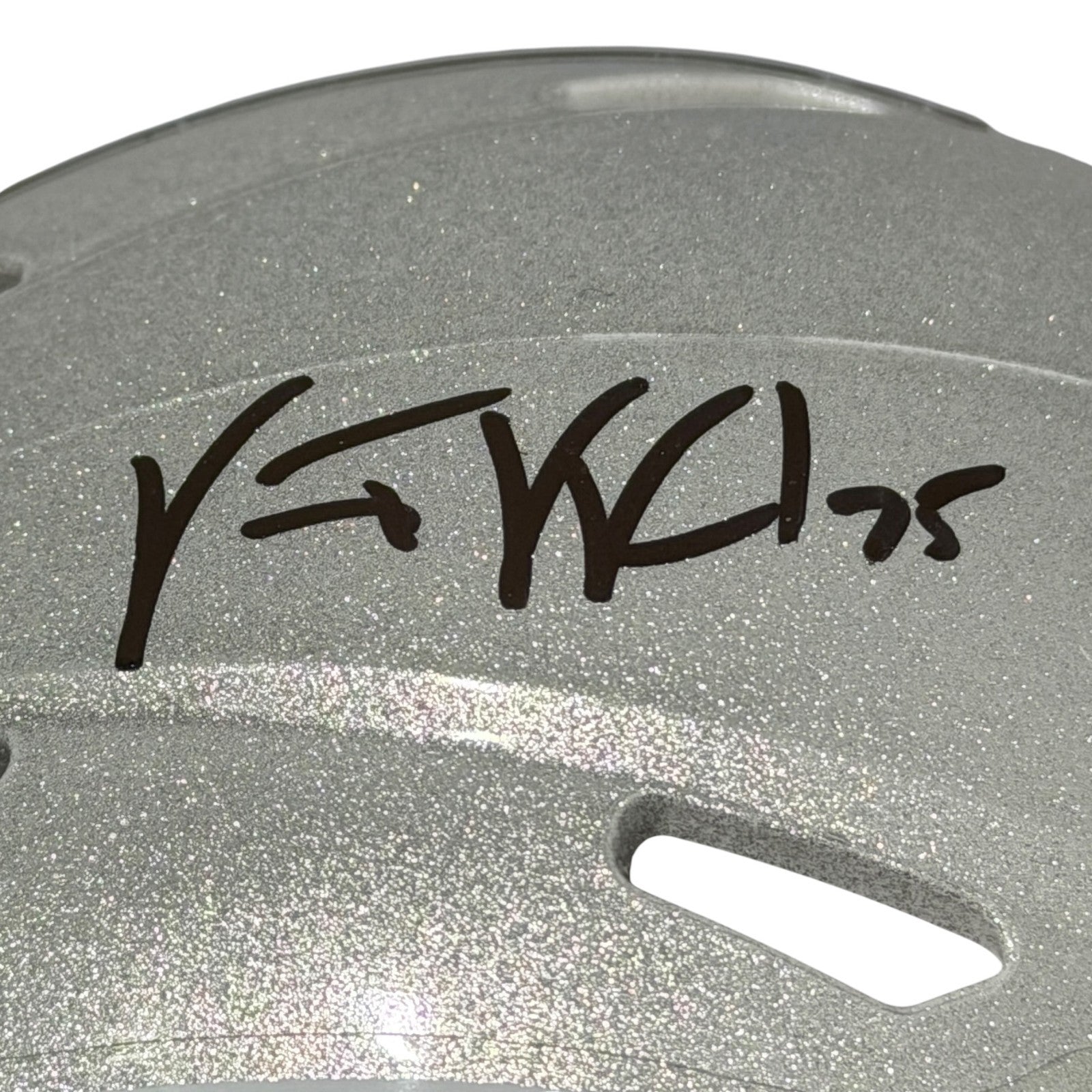 Vince Wilfork Signed New England Patriots Speed Mini Helmet JSA Witness COA1