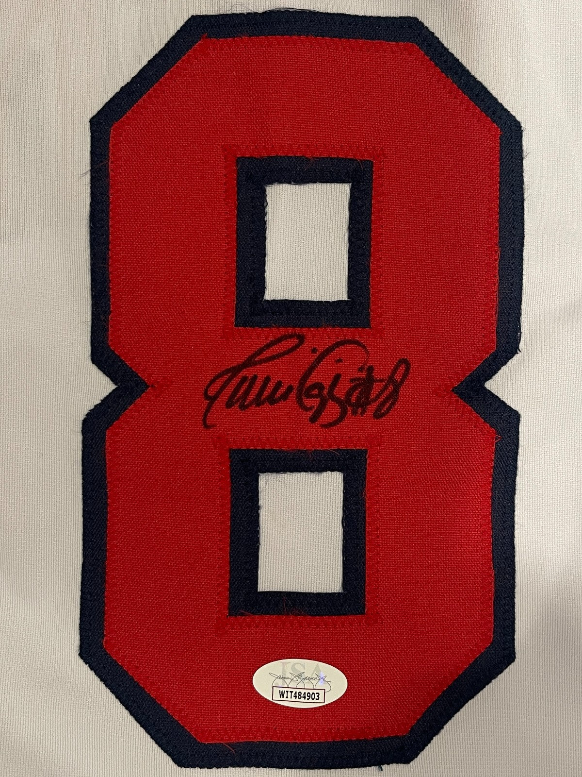 Javier Lopez Signed Auto Autographed Atlanta Braves Jersey JSA COA1