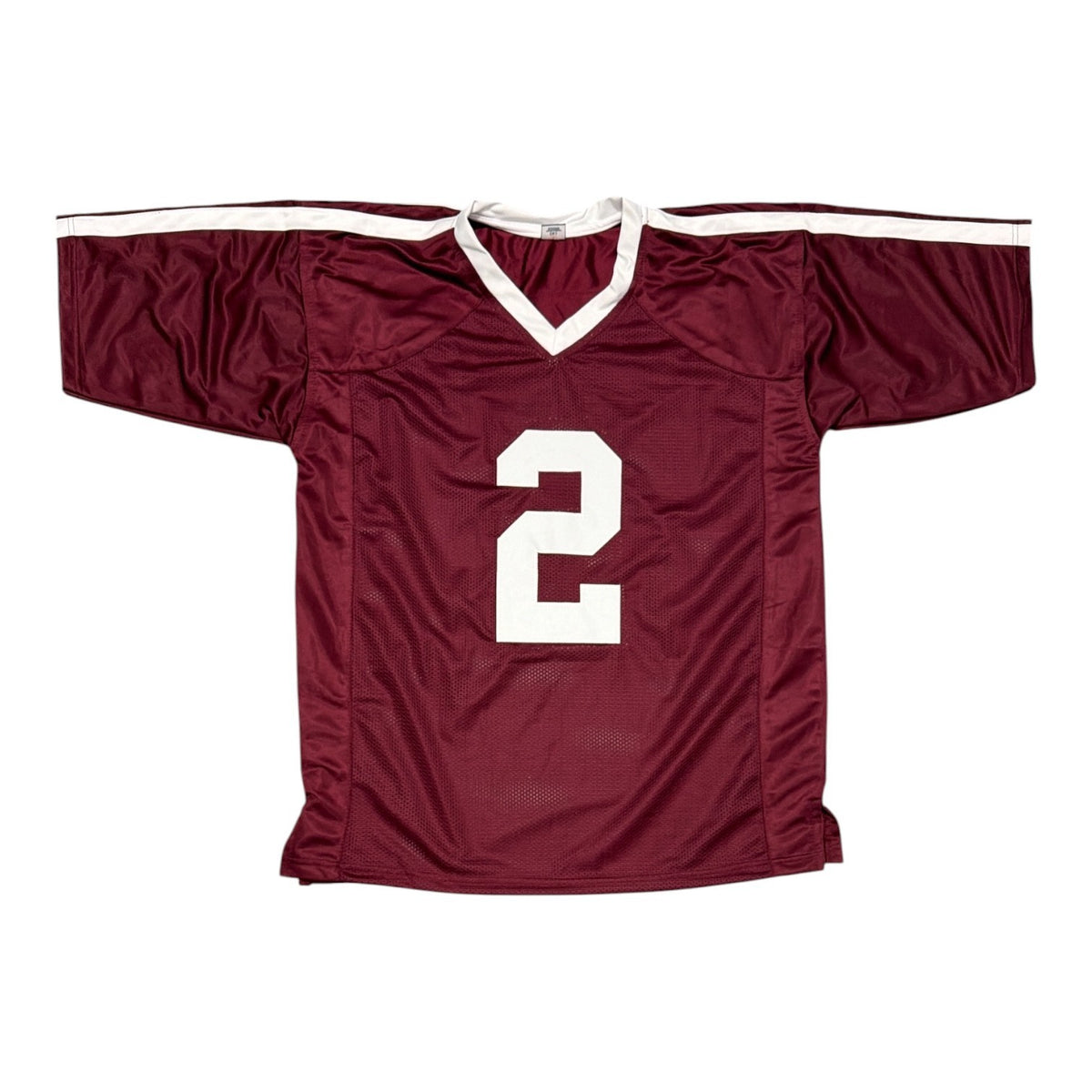 Johnny Manziel Signed Texas A&M Custom Jersey w/ 12 HT Beckett Witness BAS COA2