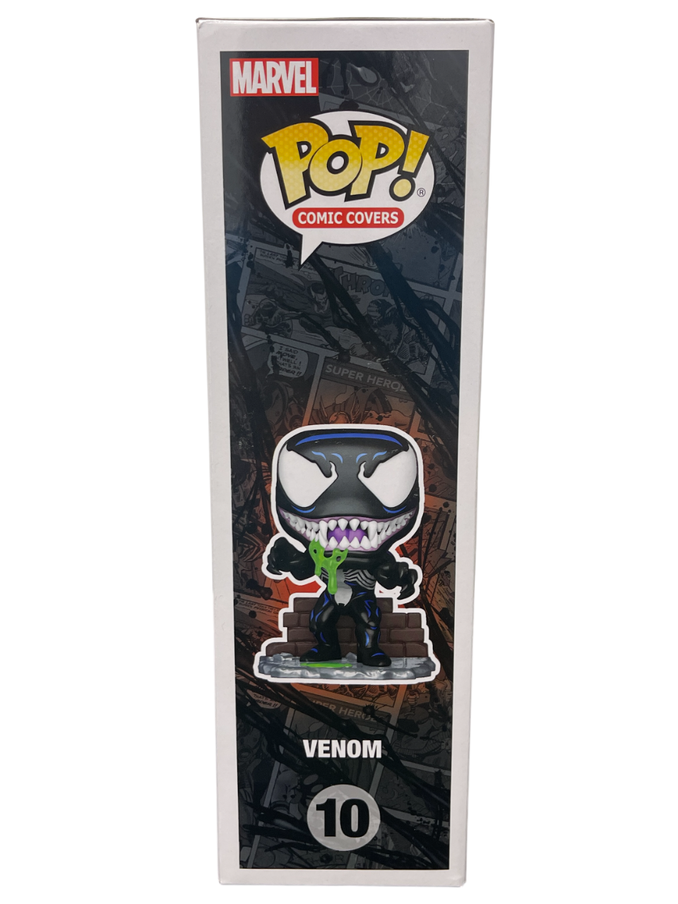 Tom Hardy Signed Venom Funko Pop Comic #10 w Sam De La Rosa Sketch BAS JSA COA B3