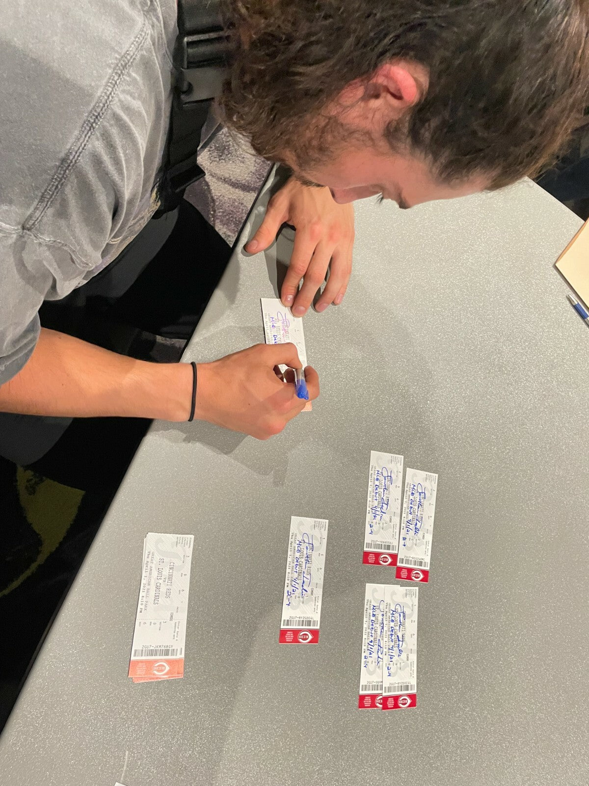 Jonathan India Signed Auto MLB Debut Ticket 4/1/2021 JSA W COA & Exclusive HOLO2