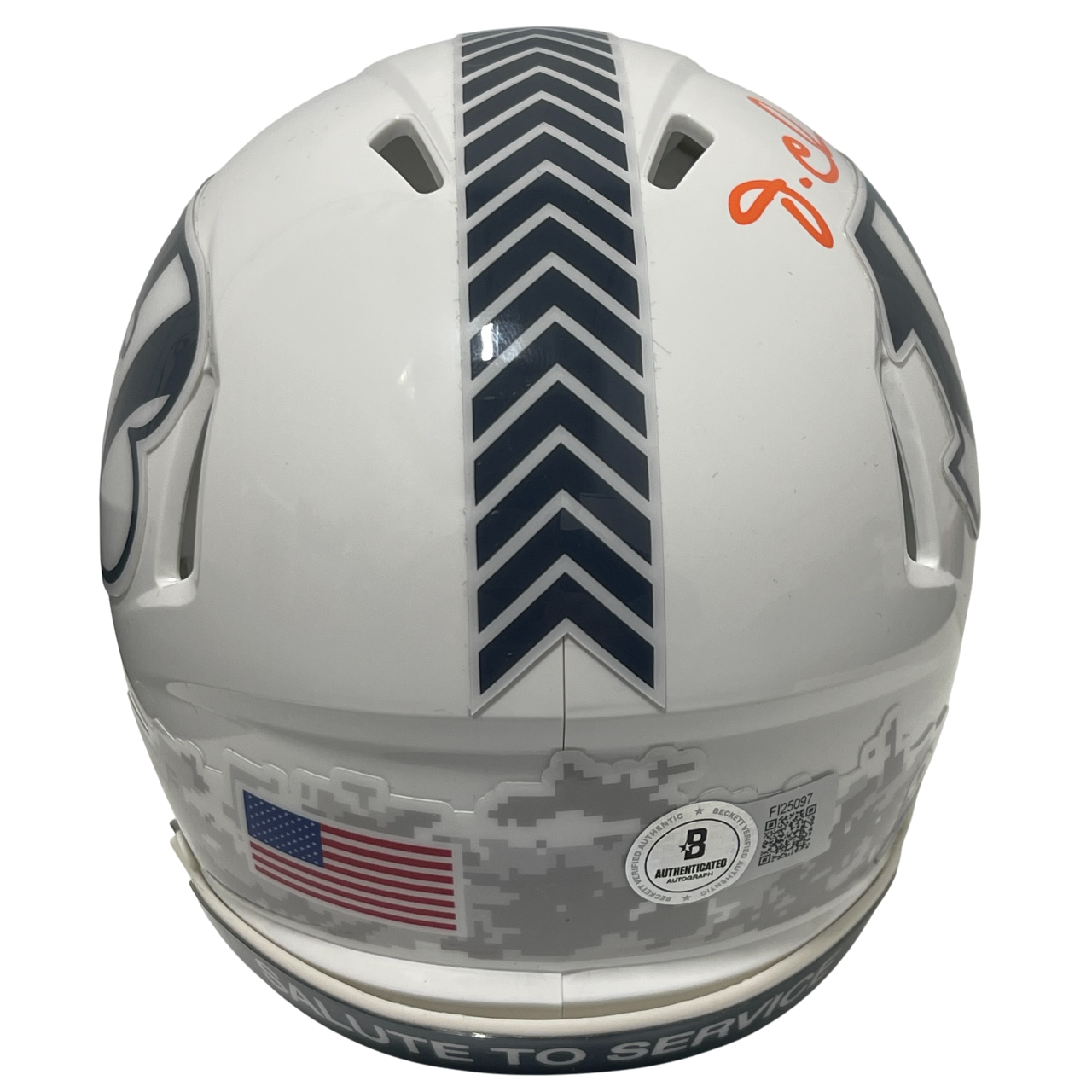 Ja'Marr Chase Signed Cincinnati Bengals Salute 24 Mini Helmet Beckett BAS COA2