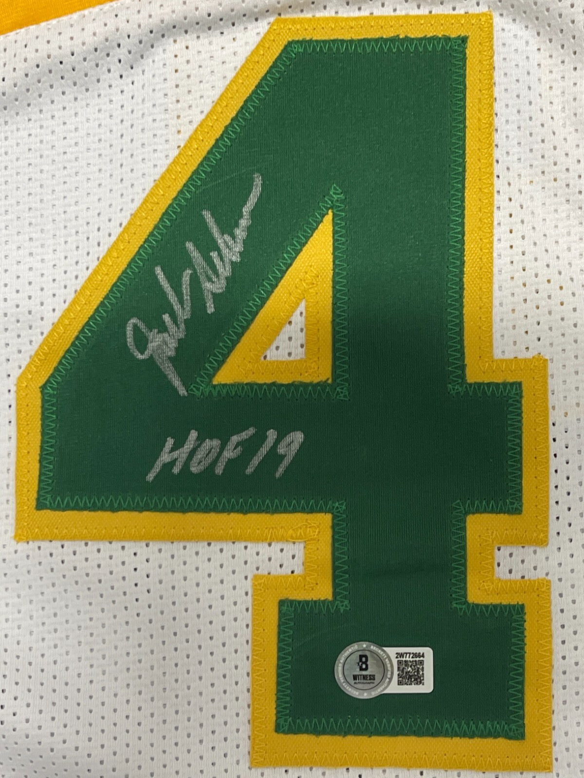 Jack Sikma Signed Seattle Sonics Custom Jersey w/ HOF 19 Beckett Witness BAS COA1