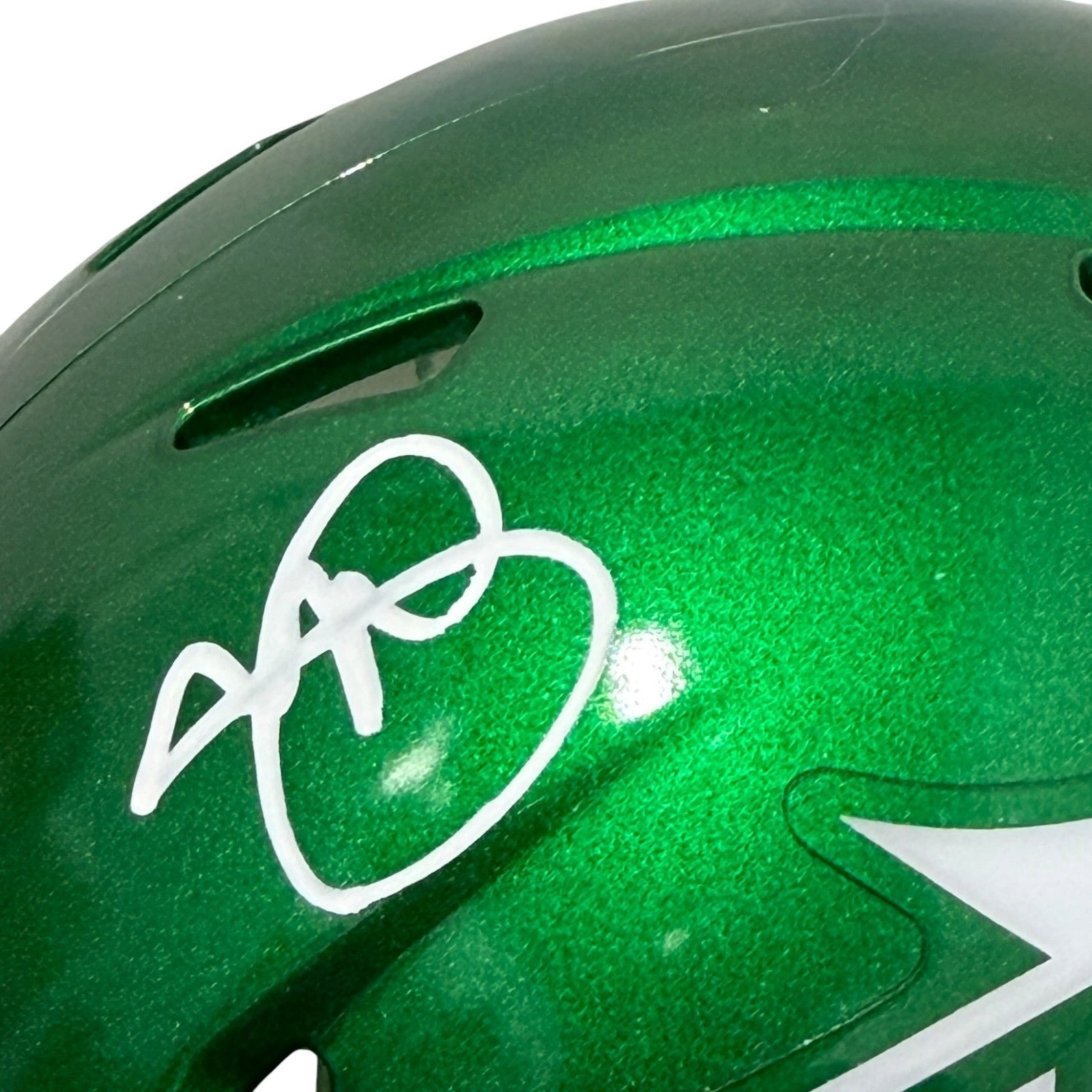 Minkah Fitzpatrick Signed New York Jets Speed Mini Helmet JSA Witness COA1