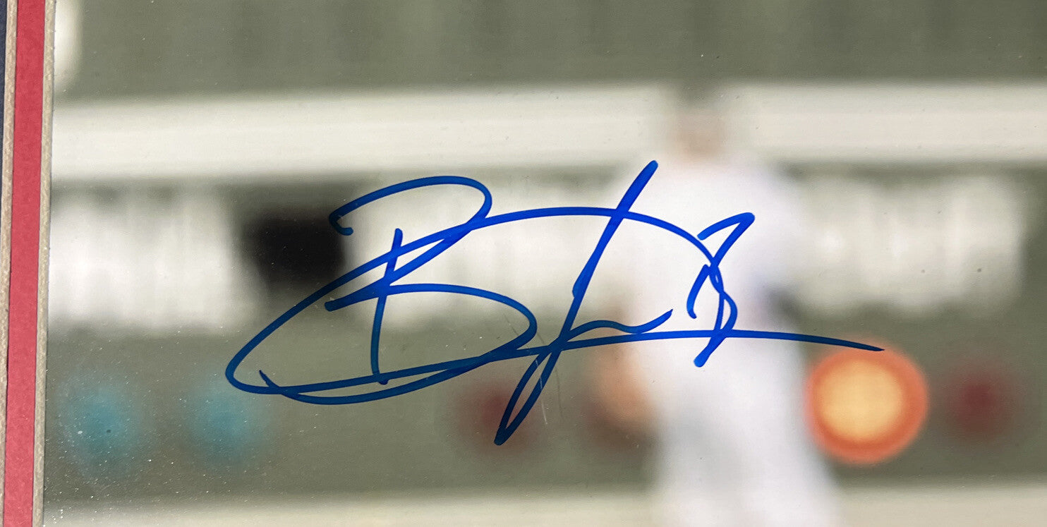 Brayan Bello Signed Framed 11x14 Photo Boston Red Sox Beckett Witness BAS1