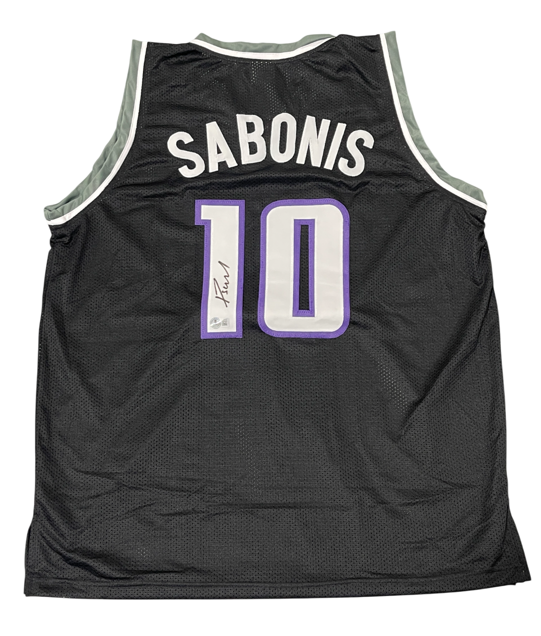 Domantas Sabonis Signed Sacramento Kings Custom Jersey Beckett Witness BAS COA0