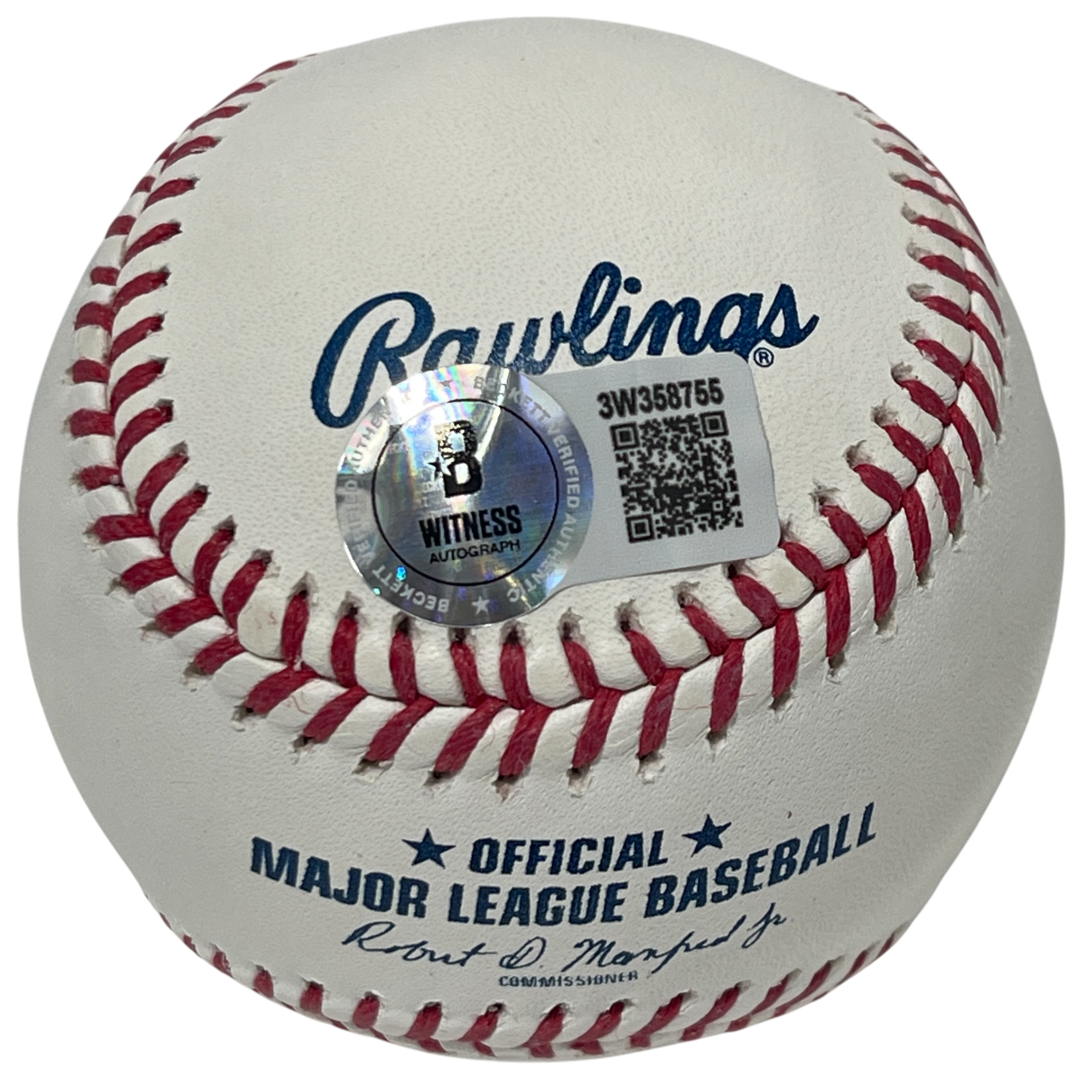 Vince Coleman Signed ROMLB Baseball w/ 1985 NL ROY Beckett Witness BAS COA1