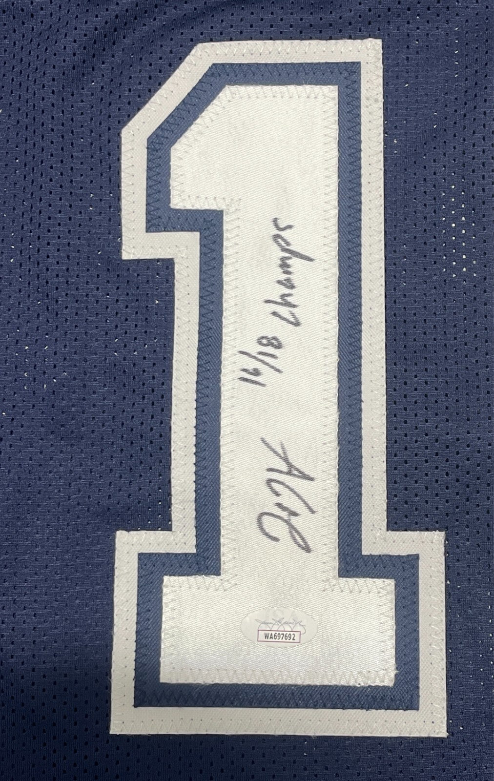 Donte DiVincenzo Signed Villanova Custom Jersey w/ 16 & 18 Champs JSA COA1