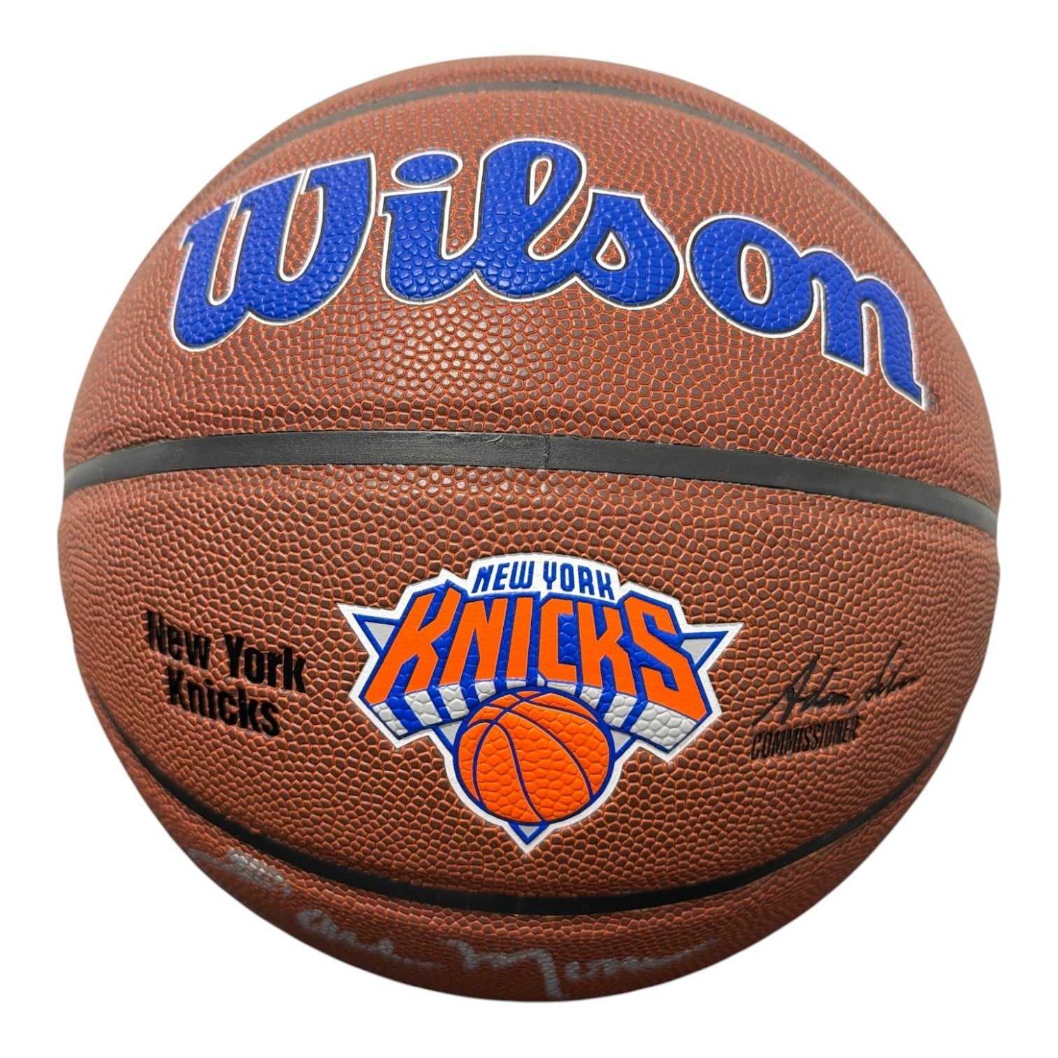 Earl Monroe Signed Autographed Wilson Knicks NBA Basketball JSA Witness COA3