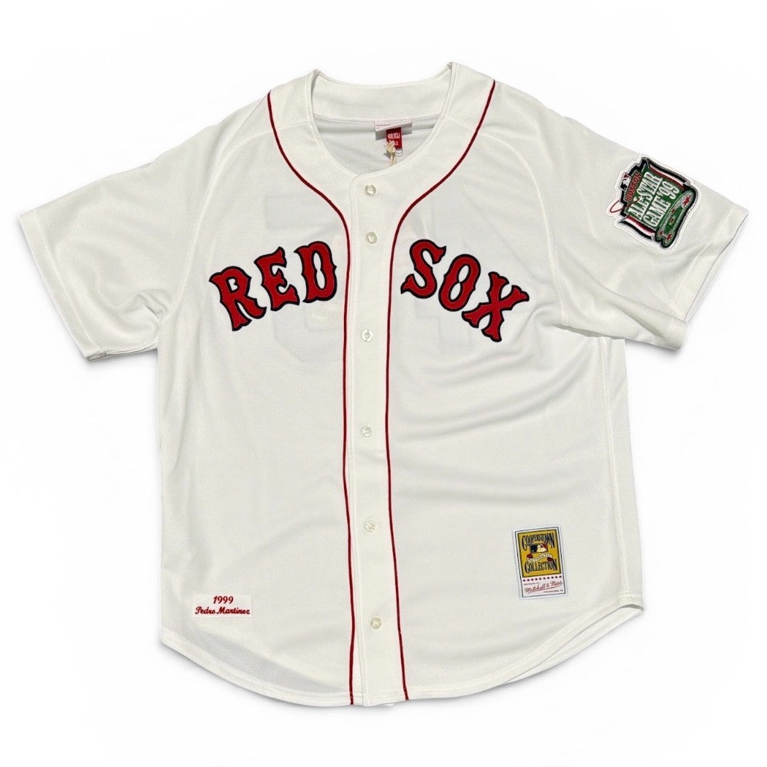 Pedro Martinez Signed Red Sox Mitchell & Ness Authentic Jersey w/ CY HOF JSA COA2