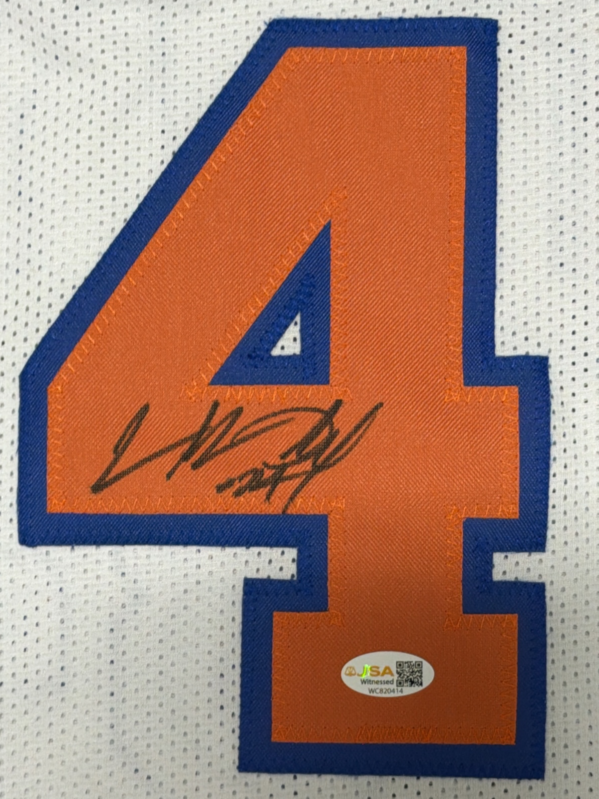 Charles Oakley Signed Autographed New York Knicks Custom Jersey JSA Witness COA1