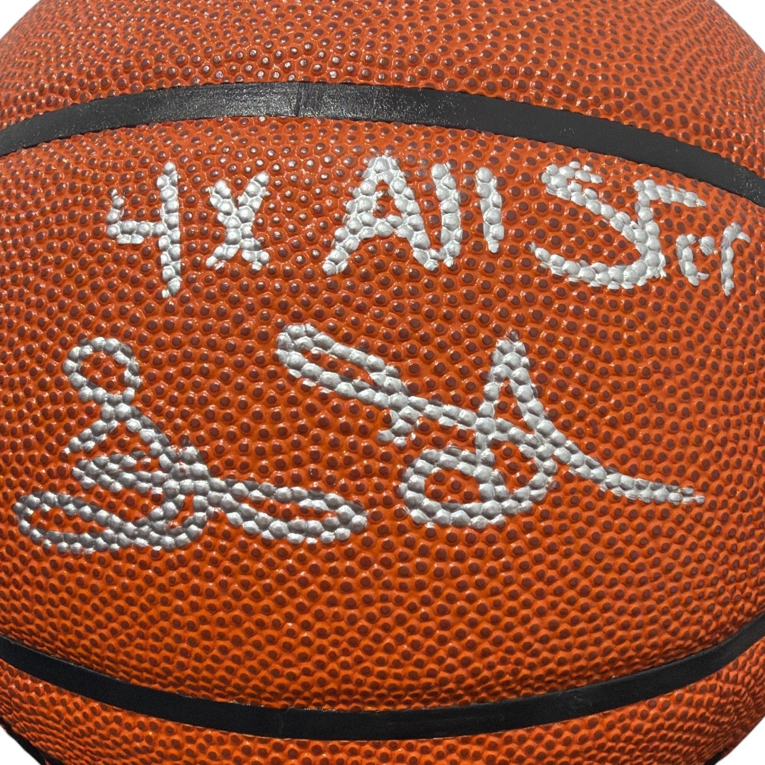 Latrell Sprewell Signed Wilson NBA Basketball w/ 4x All Star JSA Witness COA1