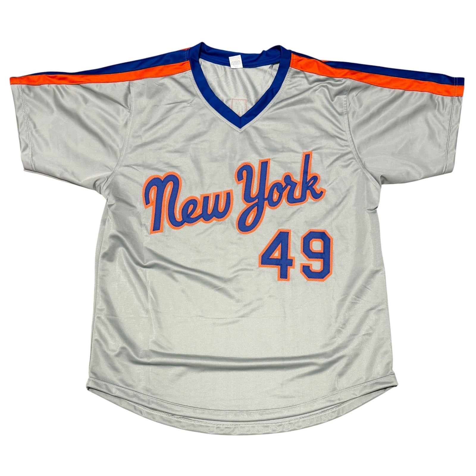 Ed Hearn Signed New York Mets Custom Jersey w/ 86 WSC JSA Witness COA2
