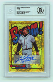 John Rocker 2024 Hits Memorabilia BOOM Gold /10 Signed BGS BAS Auto Atlanta0