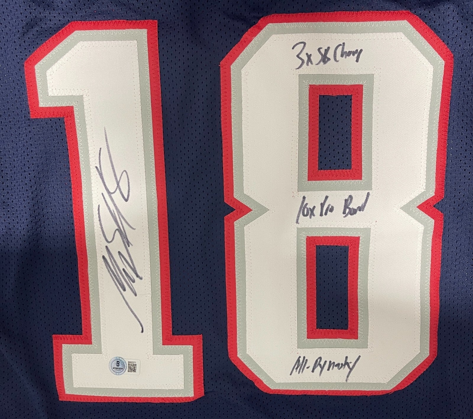 Matthew Slater Signed New England Patriots Custom Jersey 3x Ins Beckett BAS COA1