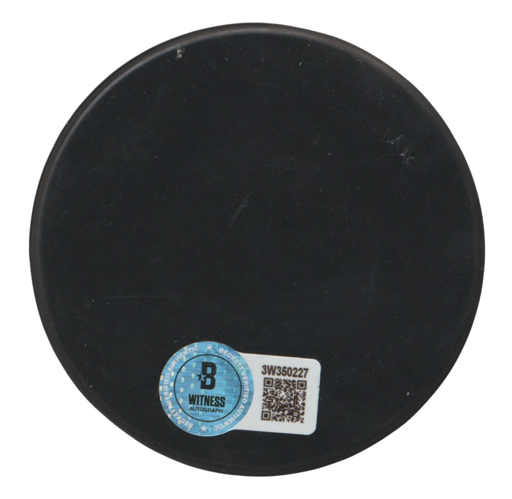 Ken Morrow Signed USA Logo Puck w/ 1980 Gold Miracle on Ice! Beckett Wit BAS COA1