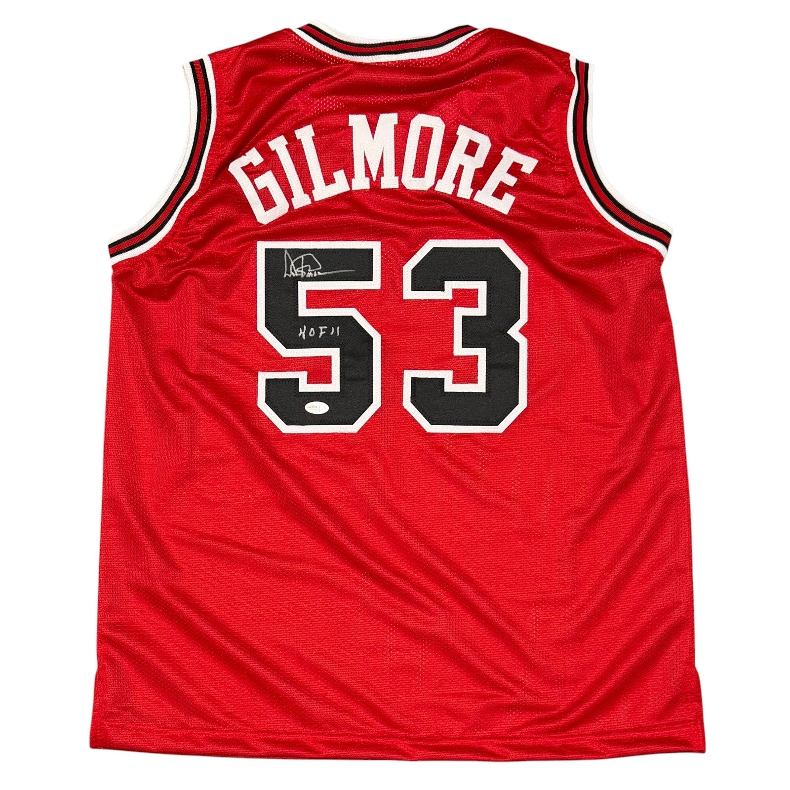 Artis Gilmore Signed Chicago Bulls Custom Jersey w/ HOF 11 JSA Witness COA0