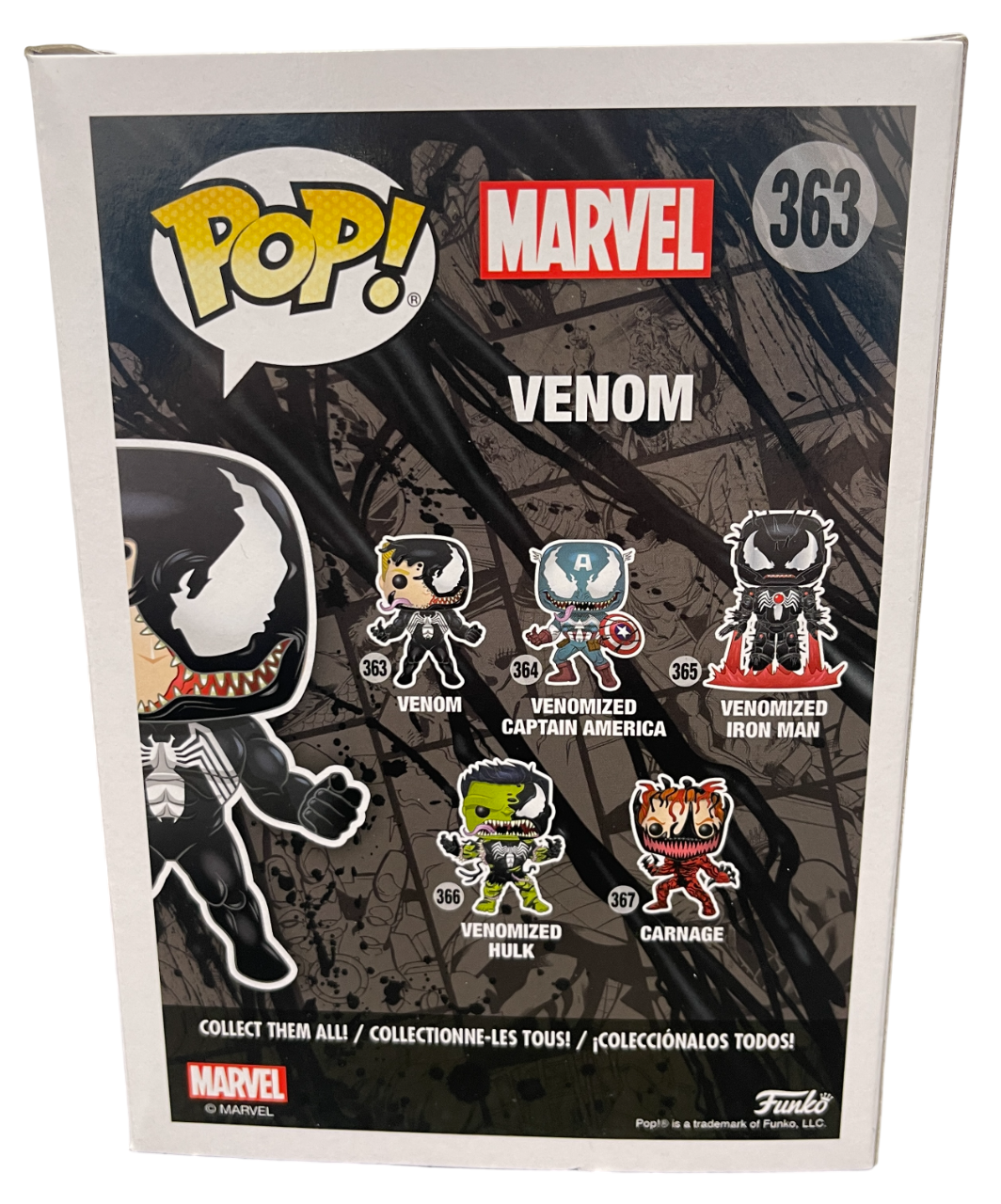 Tom Hardy Signed Venom Funko Pop #363 w/ Sam De La Rosa Sketch BAS & JSA COA B4