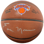 Earl Monroe Signed Wilson NY Knicks Logo Wilson Basketball Beckett Wit. BAS COA0