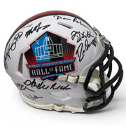 NFL Hall of Fame Multi Signed HOF Logo Mini Helmet w/ 15 Autos Beckett W BAS COA0