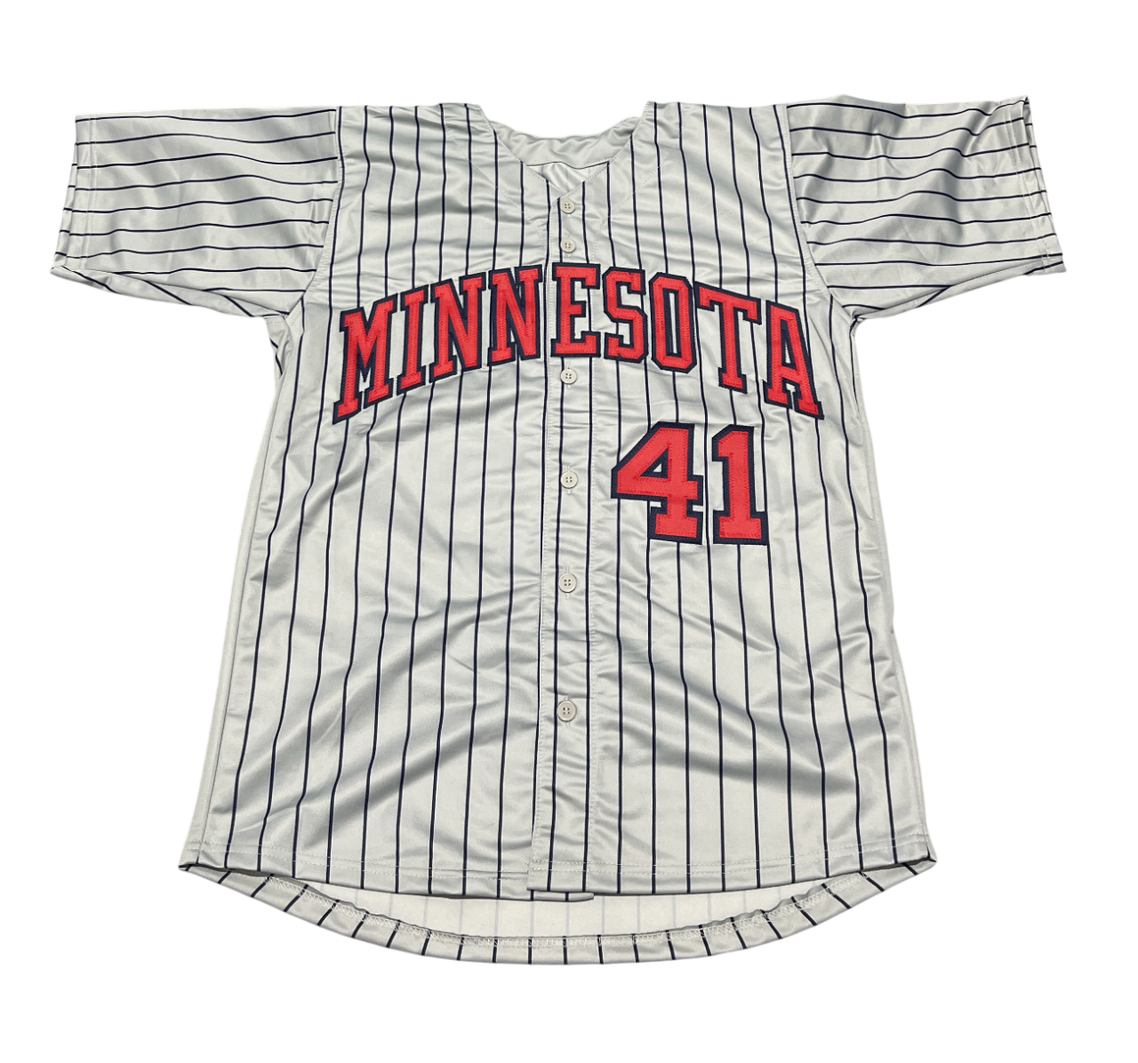 Jeff Reardon Signed Minnesota Twins Custom Jersey w/ 87 WSC Beckett Wit BAS COA2