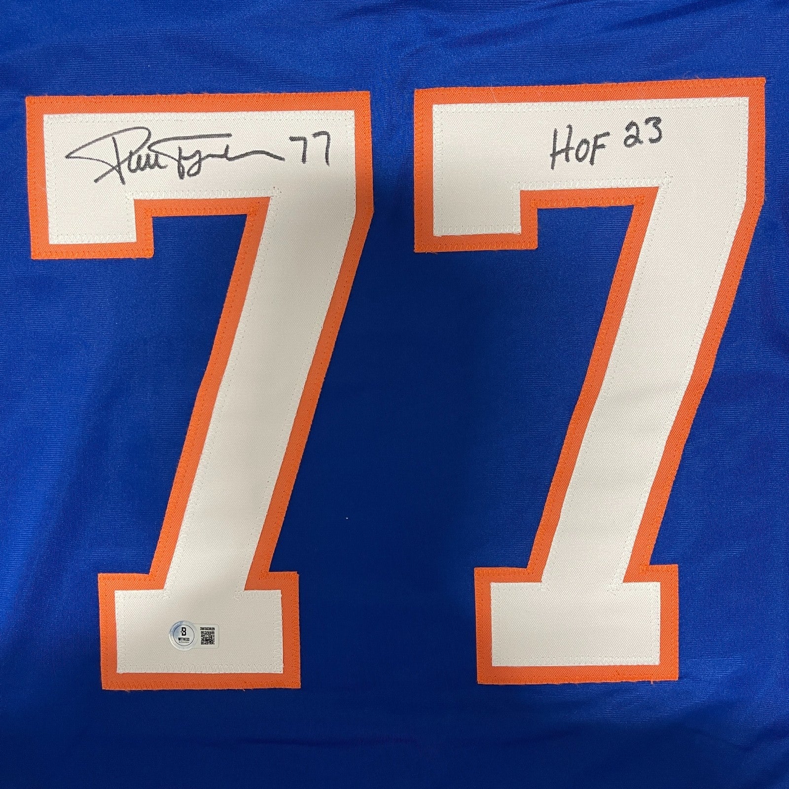 Pierre Turgeon Signed NY Islanders Custom Jersey w/ HOF 23 Beckett Wit BAS COA1