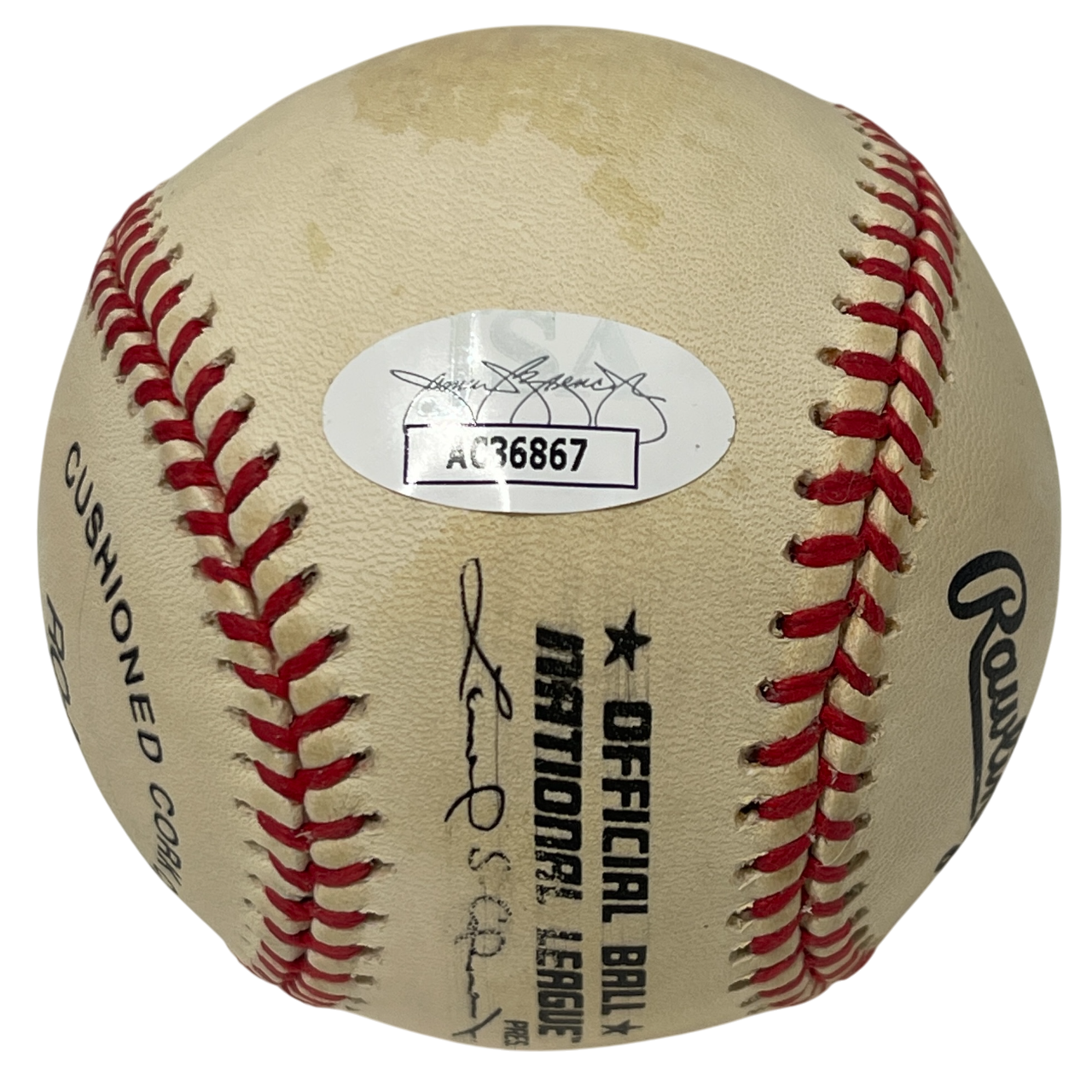 Mike Piazza Signed Rawlings National League Baseball New York Mets JSA COA D4