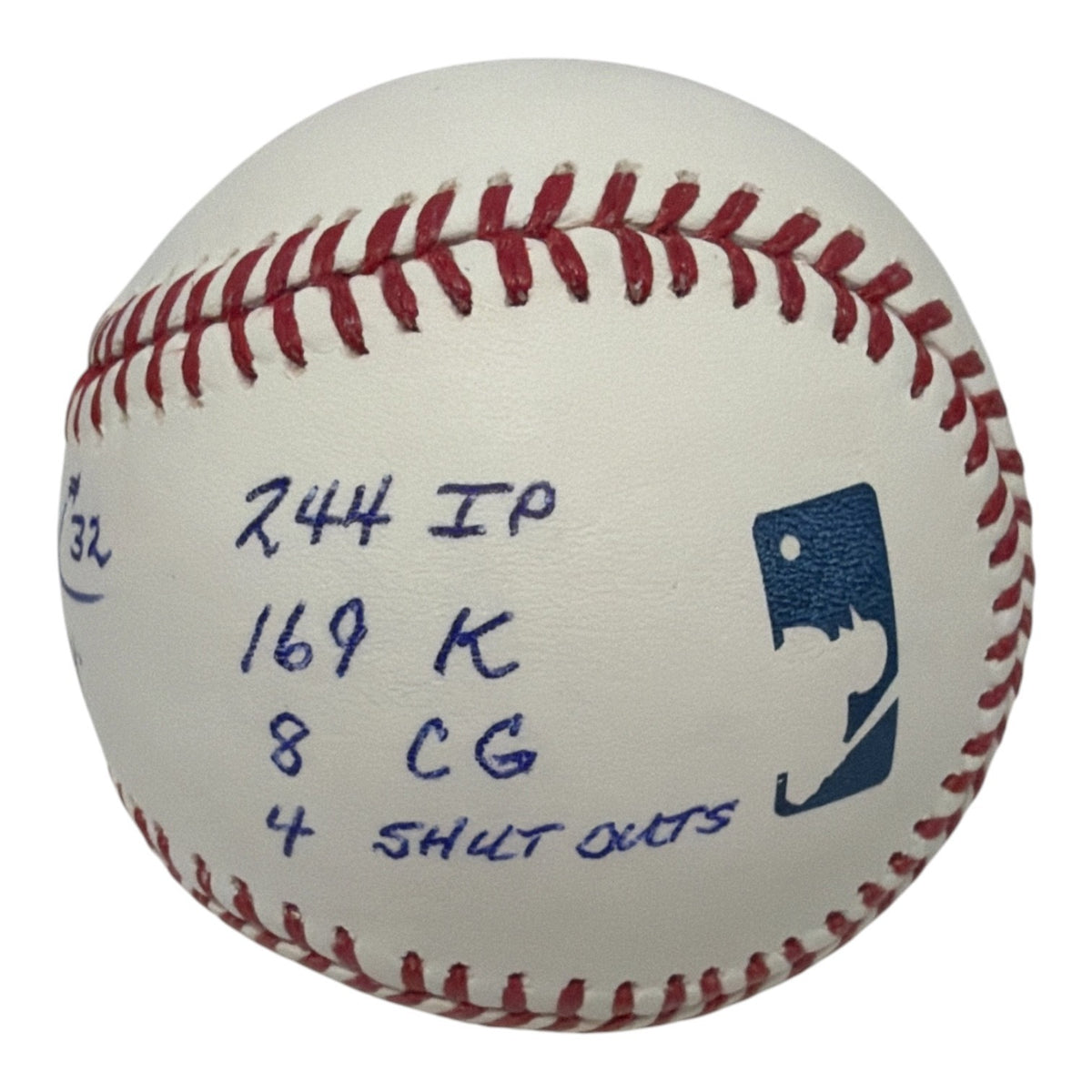 Jon Matlack Signed Autographed ROMLB Baseball w/ 10 ROY Stat Inscs. JSA COA Mets2