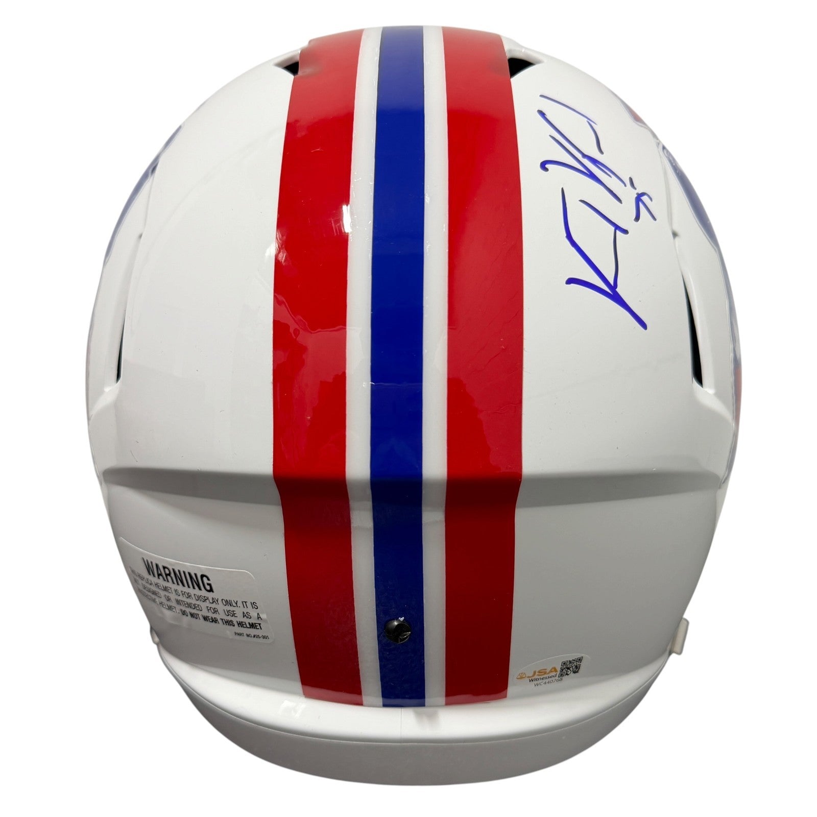 Vince Wilfork Signed Patriots TB FS Full Size Helmet w/ SB Insc JSA W COA3