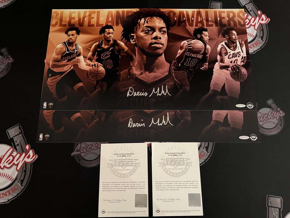 Darius Garland Signed 22x12 Photo To The Rack Upper Deck UDA COA Cavaliers4