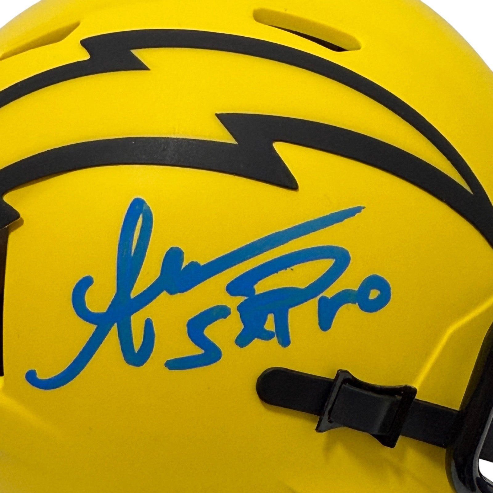 Anthony Miller Signed Chargers Rave Mini Helmet w/ 5x Pro JSA Witness COA1