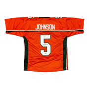 Andre Johnson Signed Miami Hurricanes Custom Jersey Beckett Witness BAS COA0