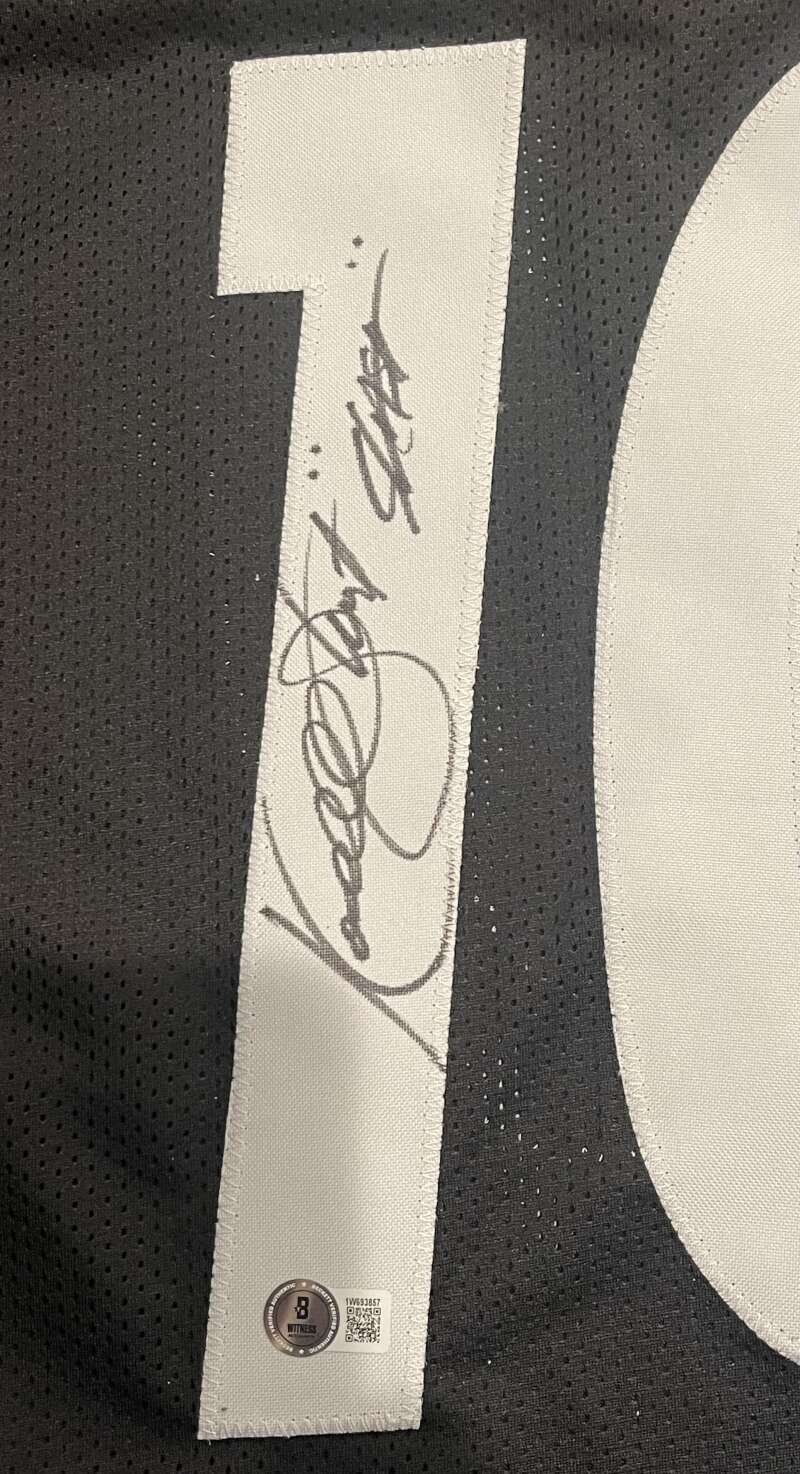 Kordell Stewart Signed Steelers Custom Jersey w/ Slash Beckett Witness BAS COA1