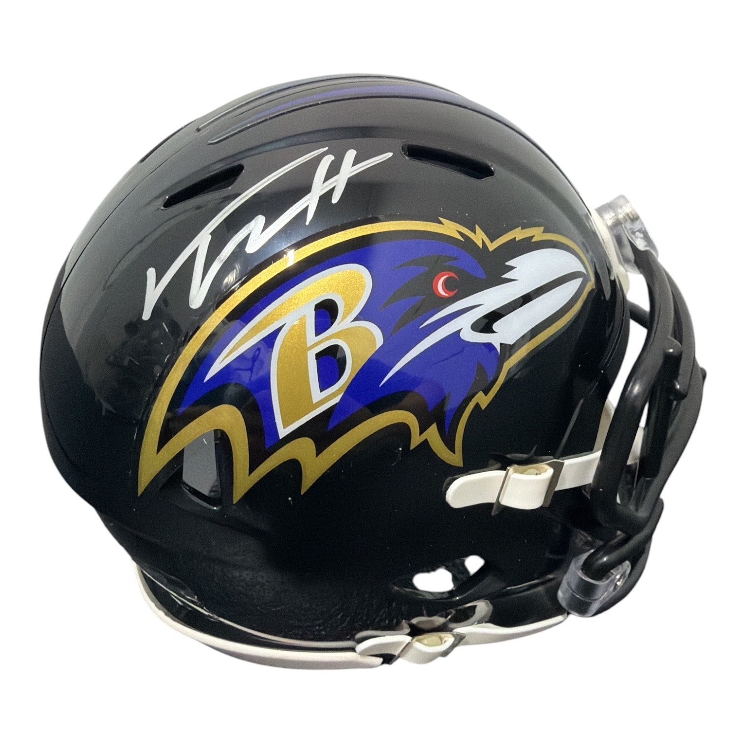Trey Hendrickson Signed Baltimore Ravens Speed Mini Helmet JSA Witness COA0