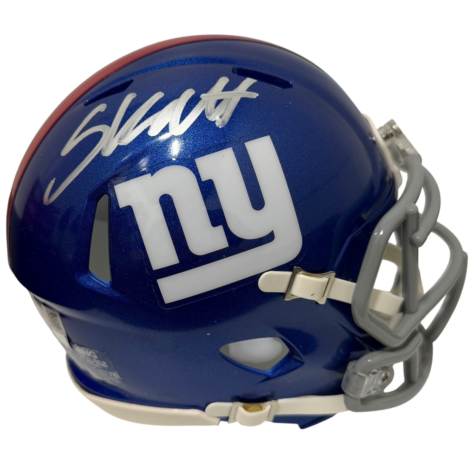 Cam Skattebo Signed Autographed New York Giants Speed Mini Helmet FANATICS COA0