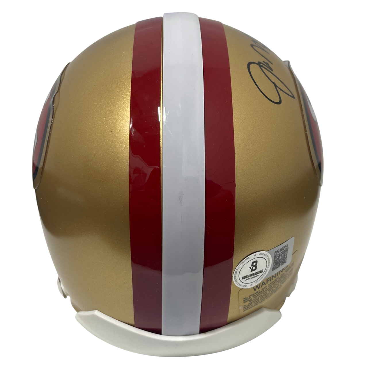 Joe Montana Signed San Francisco 49ers VSR4 Mini Helmet Beckett BAS COA HOF2