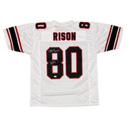 Andre Rison Signed Atlanta Falcons Custom Jersey w/ Bad Moon JSA Witness COA0