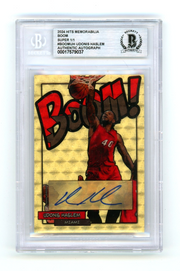 Udonis Haslem 2024 Hits Memorabilia BOOM Super 1/1 Signed BGS Auto Miami Heat0