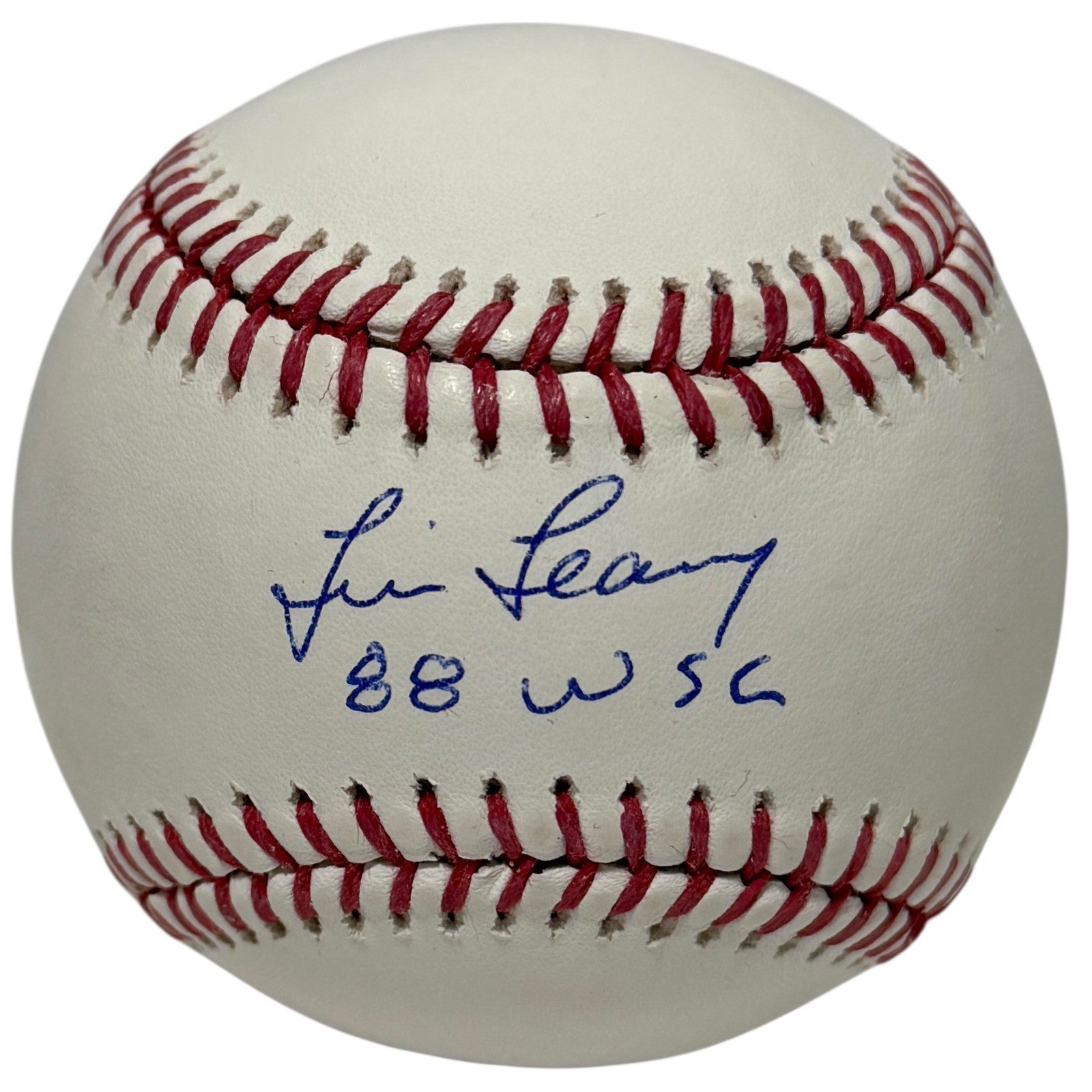 Tim Leary Signed Autographed ROMLB Baseball w/ 88 WSC JSA Witness COA Dodgers0