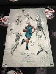 Miles Bridges Signed Auto 24x16 Photo On The Rise LE /100 Upper Deck UDA COA0