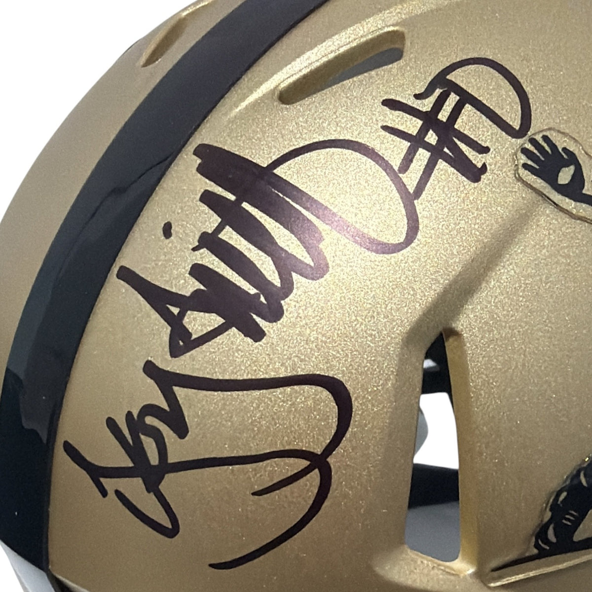 Troy Smith Signed Heisman Speed Mini Helmet w/ 2006 Heisman JSA Witness COA1
