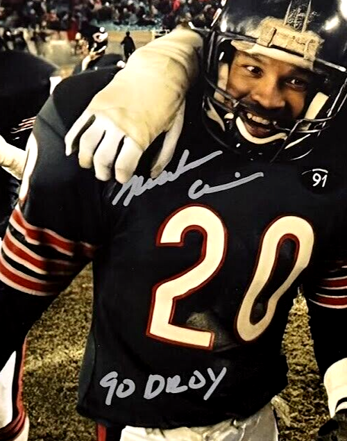 Dan Hampton & Mark Carrier Dual Signed Bears 11x14 Photo w/ Insc Beckett BAS COA2