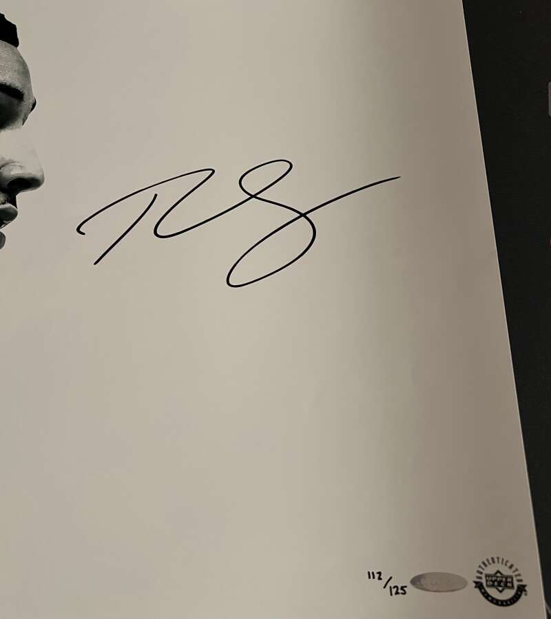 Ben Simmons Signed 36x15 Photo B&W "Deliver" 112/125 Upper Deck UDA COA1