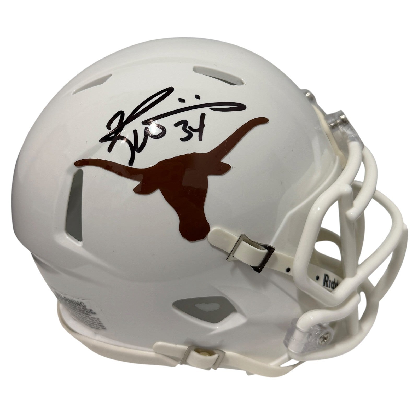 Ricky Williams Signed Texas Longhorns Speed Mini Helmet JSA Witness COA0